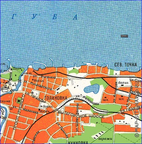 carte de Petrozavodsk