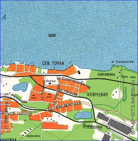 carte de Petrozavodsk