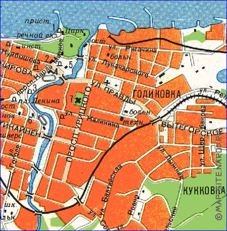 carte de Petrozavodsk