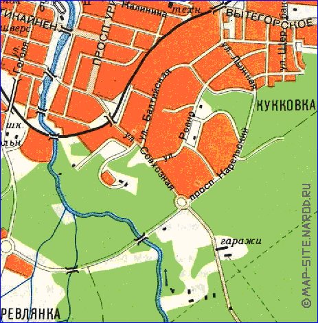 carte de Petrozavodsk