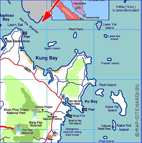carte de Province de Phuket