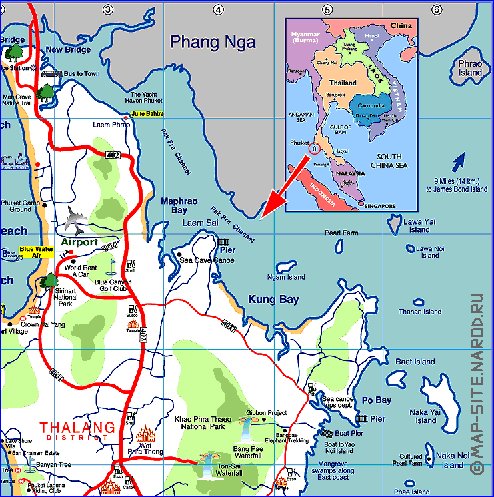 carte de Province de Phuket