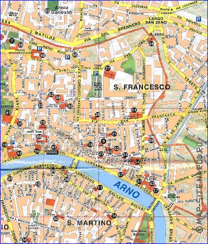 carte de Pise