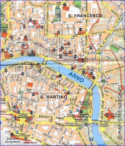 carte de Pise