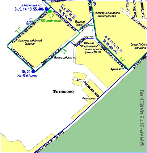 Карта подольска транспортная