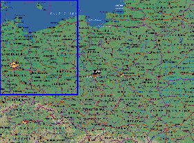 Administrativa mapa de Polonia em ingles