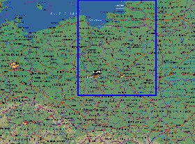 Administrativa mapa de Polonia em ingles