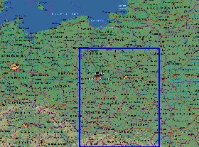 Administrativa mapa de Polonia em ingles