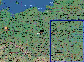 Administrativa mapa de Polonia em ingles