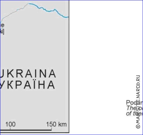 Administratives carte de Pologne en langue polonaise