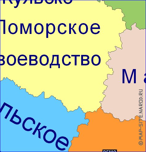 Administratives carte de Pologne