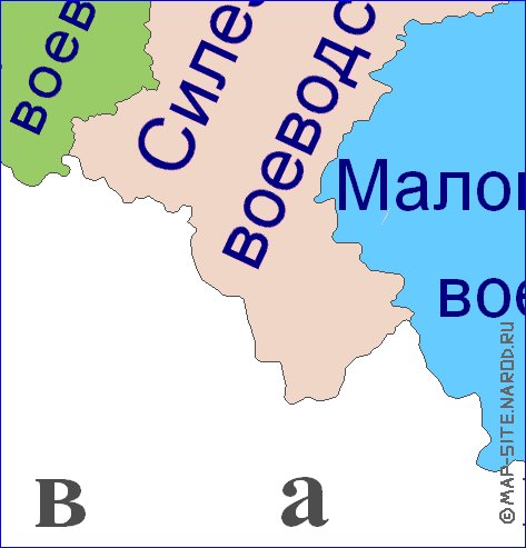 Administrativa mapa de Polonia