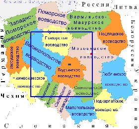 Administrativa mapa de Polonia