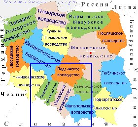 Administrativa mapa de Polonia