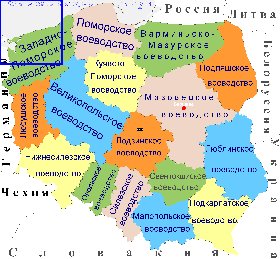 Administrativa mapa de Polonia