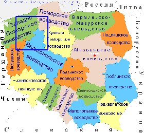 Administrativa mapa de Polonia