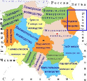 Administrativa mapa de Polonia