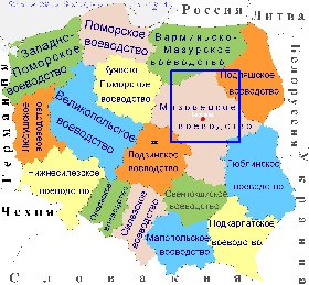 Administrativa mapa de Polonia