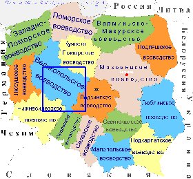 Administrativa mapa de Polonia