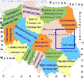 Administrativa mapa de Polonia