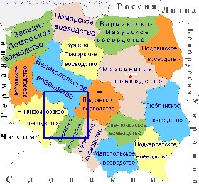 Administrativa mapa de Polonia