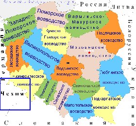 Administratives carte de Pologne