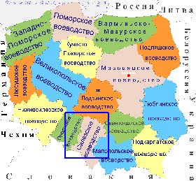 Administrativa mapa de Polonia