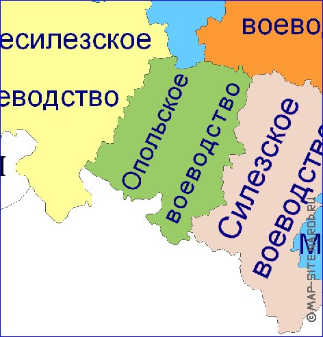 Administrativa mapa de Polonia