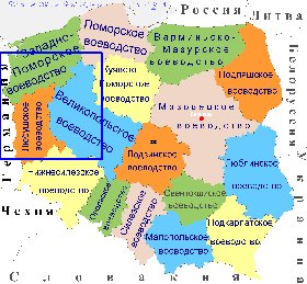 Administrativa mapa de Polonia