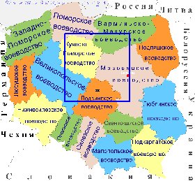 Administrativa mapa de Polonia