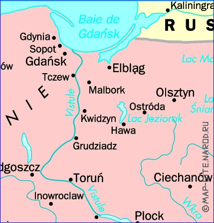 carte de Pologne