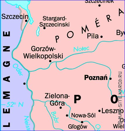 carte de Pologne