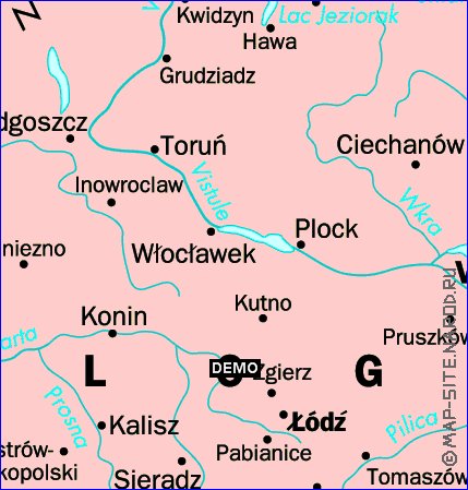 carte de Pologne