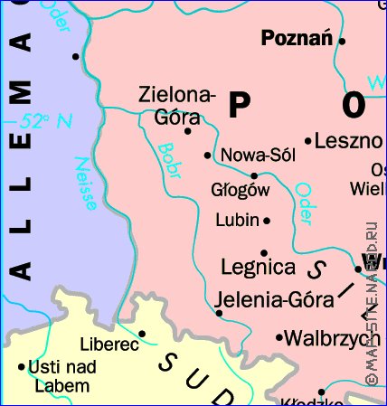 carte de Pologne