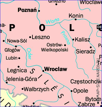 carte de Pologne