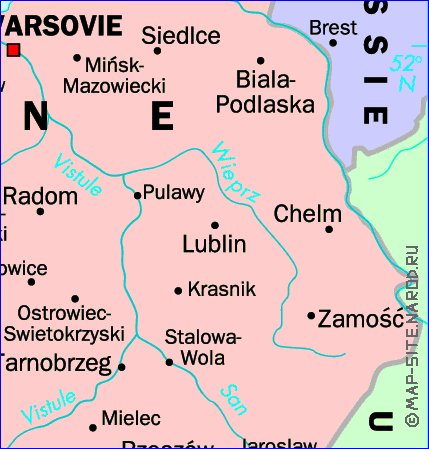 carte de Pologne