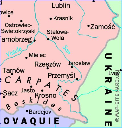 carte de Pologne