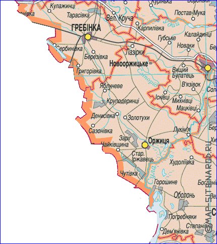 mapa de Poltava