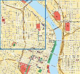mapa de Portland