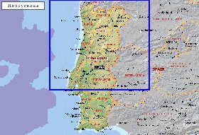 Administrativa mapa de Portugal