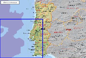 Administratives carte de Portugal