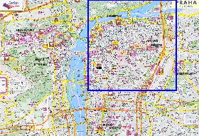 carte de Prague dans la langue tcheque