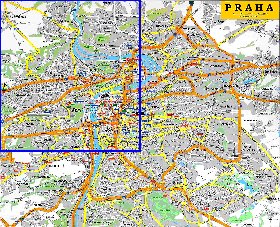 carte de Prague en anglais