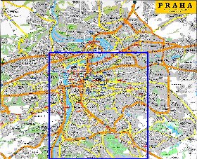 carte de Prague en anglais