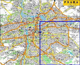 carte de Prague en anglais