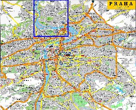 carte de Prague en anglais