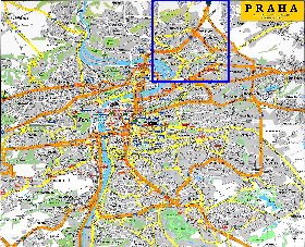 carte de Prague en anglais