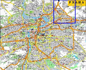 carte de Prague en anglais