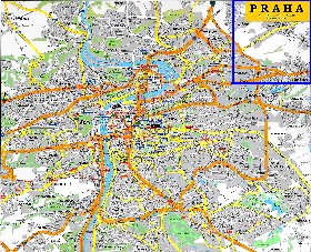 carte de Prague en anglais