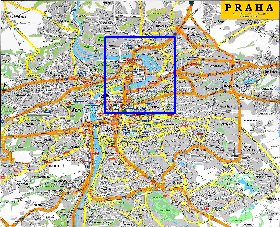 carte de Prague en anglais